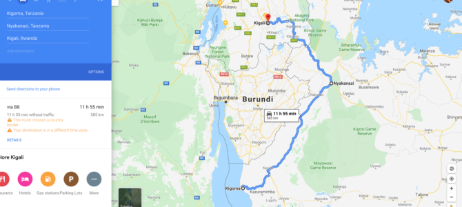 Transiting in Tanzania Part III- Kigoma to Kigali, Rwanda